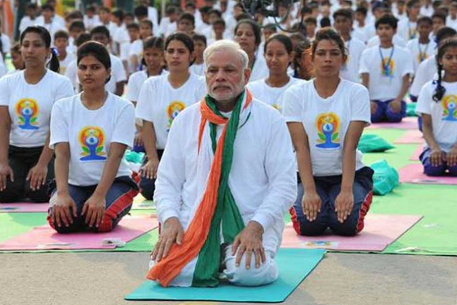 India to Set Record for International Yoga Day 1