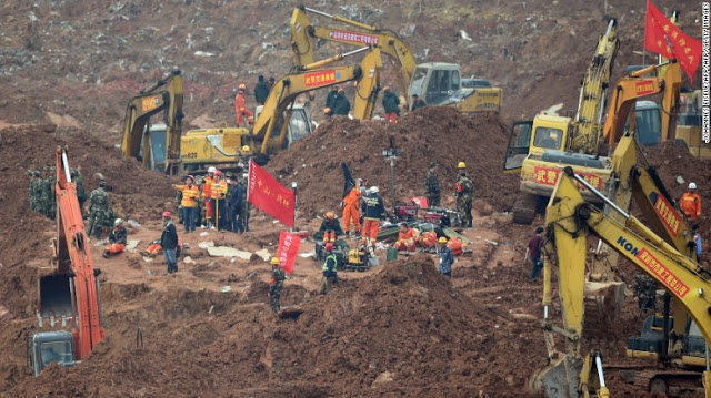 Landslide Rescue Work Still In Progress in China; One Body Recovered 2