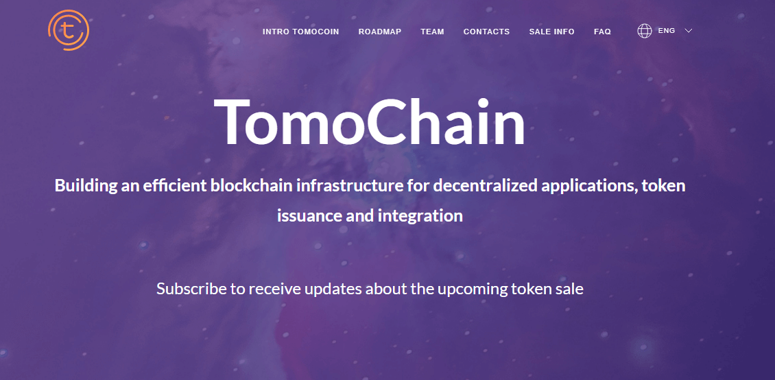 Tomocoin Ico in March 2018