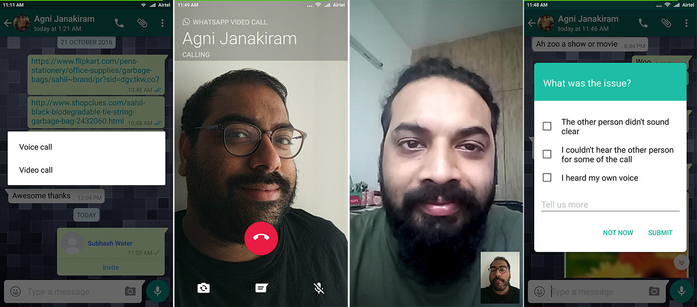 WhatsApp Video Calling on Android